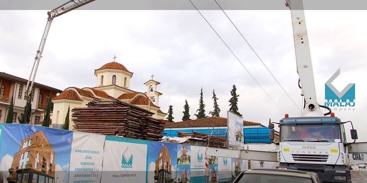 Construction Site with Crane